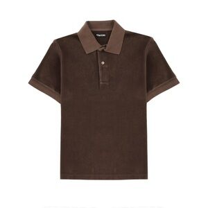 TOM FORD Short-Sleeved Polo Shirt Crafted From Plush Fabric